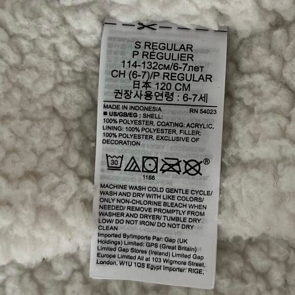 Gap Kids x Disney Mickey Mouse Hooded Sherpa Puffer Jacket Coat Blue Small (6-7) - Picture 11 of 12